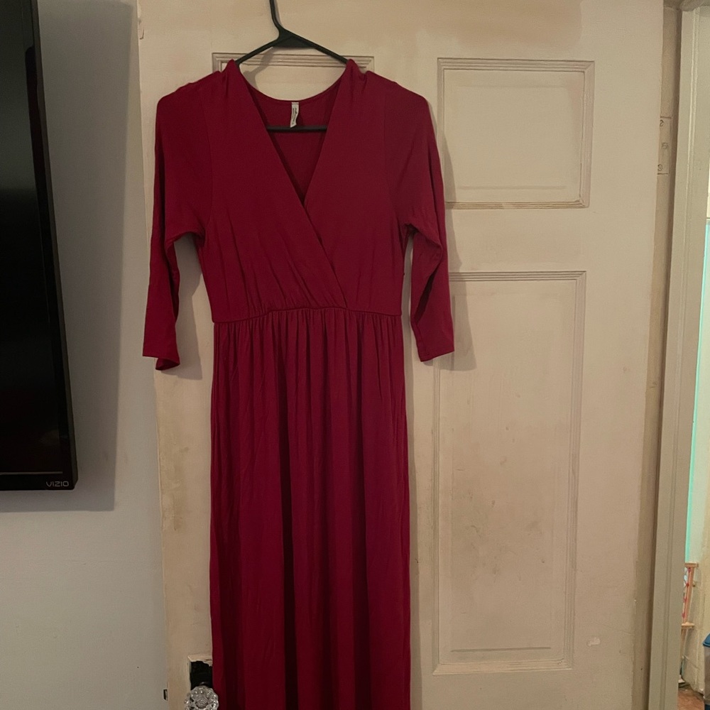 Red MotherBee Maternity Dress